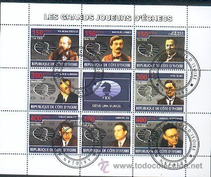 Timbres: Costa do Marfim & Mestres do Xadrez (L15)