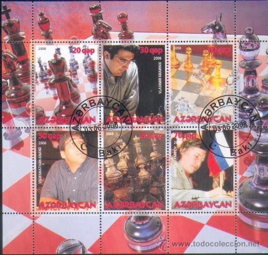 Timbres: Azerbeij&atilde;o & Mestres do Xadrez (1)