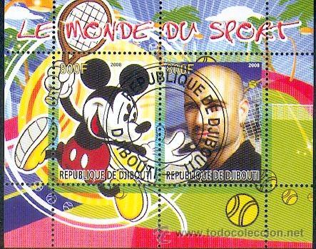 Timbres: Djibuti& Tenis Agassi (15)