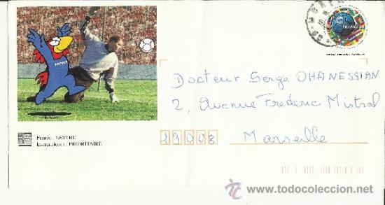 Selos: FRANCIA ENTERO POSTAL FUTBOL COPA MUNDIAL FRANCE 98 DEPORTE