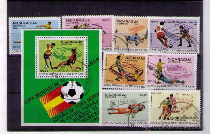 Briefmarken: NICARAGUA 1982 - CAMPEONATO DEL MUNDO DE FUTBOL ESPA&Ntilde;A-82 USADOS