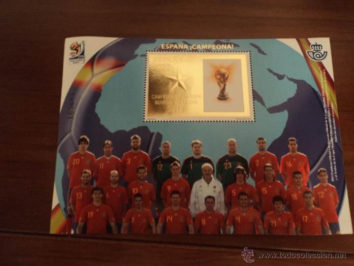 Briefmarken: SELLO NUEVO CONMEMORATIVO ESPA&Ntilde;A CAMPEONA MUNDIAL SUD&Aacute;FRICA 2.010 - F&Uacute;TBOL - LA ROJA
