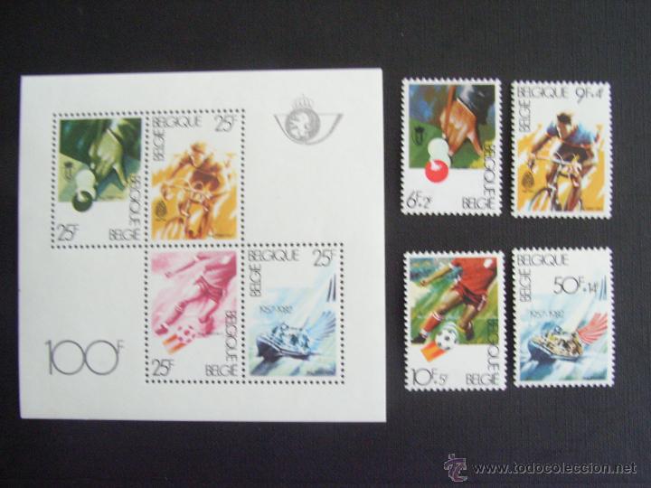 Selos: BELGICA N&ordm; YVERT 2039/2+ HB 58*** A&Ntilde;O 1982. DEPORTES