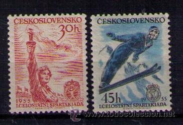 Timbres: CHECOSLOVAQUIA 1955 - DEPORTES - YVERT 790-791