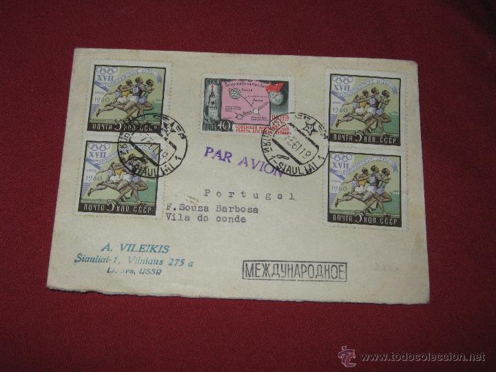 Briefmarken: UNI&Oacute;N SOVI&Eacute;TICA ANTIGUA RUSIA - DEPORTES - ATLETISMO - A&Ntilde;O 1960 - CIRCULADA