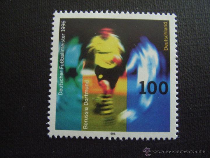 Briefmarken: ALEMANIA FEDERAL N&ordm; YVERT 1711*** A&Ntilde;O 1996. FUTBOL. BORUSSIA DORTMUND CAMPEON ALEMANIA 1996