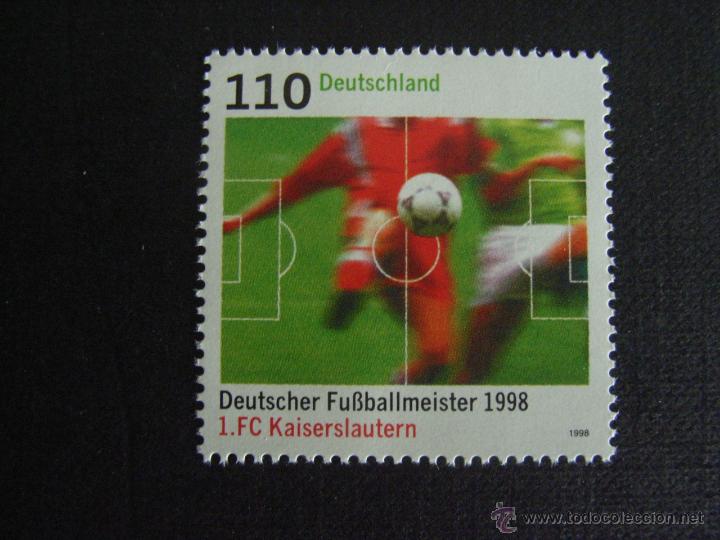 Briefmarken: ALEMANIA FEDERAL N&ordm; YVERT 1842*** A&Ntilde;O 1998. KAISERSLAUTERN, CAMPEON DE ALEMANIA DE FUTBOL