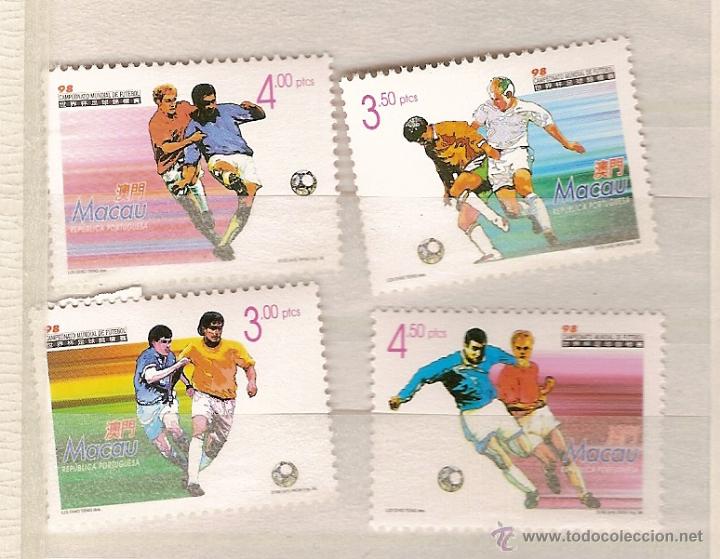 Timbres: Macau ** & MACAU CAMPEONATO MUNDIAL DE FUTEBOL 1998 (N&ordm;905)