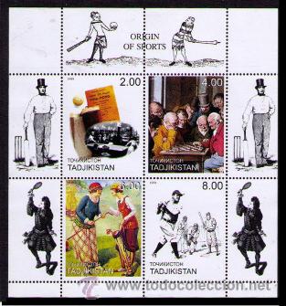 Briefmarken: TADJIKISTAN 1999 - AJEDREZ - BLOCK