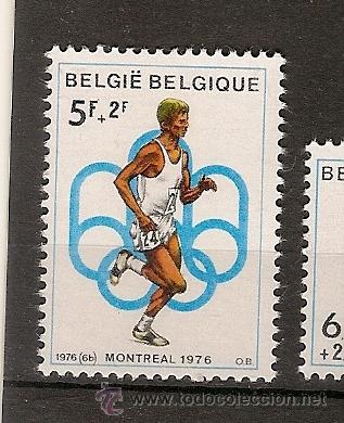 Timbres: Belgica ** & Jogos Olimpicos de Monterreal, Atletismo 1976 (1796)