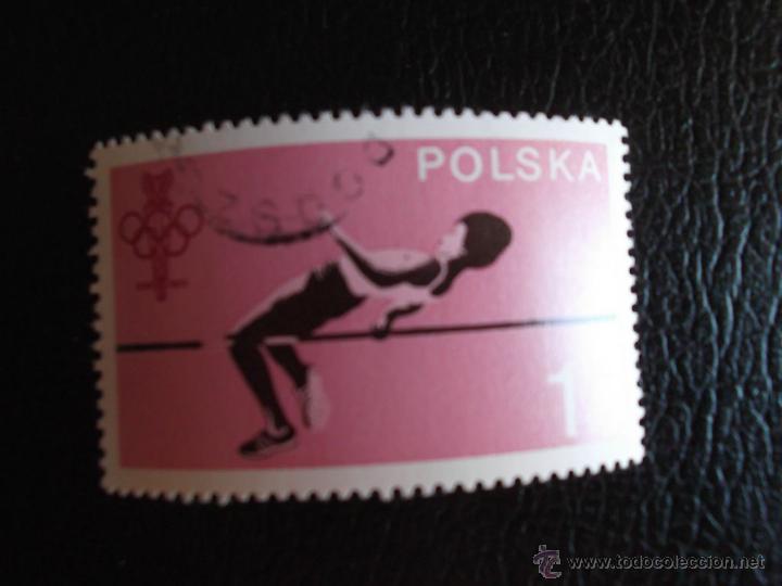 Timbres: Polonia. 2437 Comit&eacute; Ol&iacute;mpico: Salto de altura. 1979. Sellos usados y numeraci&oacute;n Yvert.
