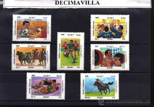 Briefmarken: AFGHANISTAN, DEPORTES, 1985, 1264/70