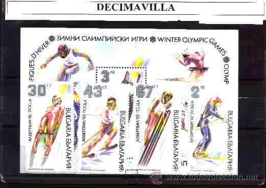 Briefmarken: BULGARIA, ALBERTVILLE 91, 3381/84 + H.B. 169