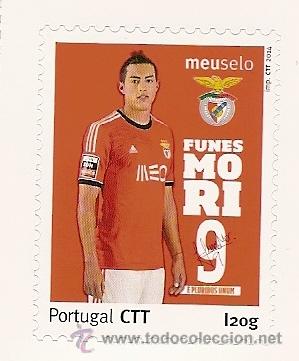 Sellos: Portugal ** & Funes Mori, Benfica 33&ordm; Campeonato Nacional, 2013-2014