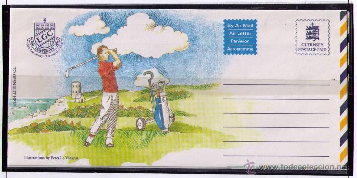 Sellos: GUERNSEY 1995 - AEROGRAMA - GOLF