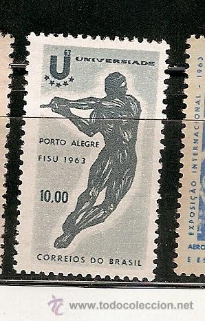 Selos: Brazil ** & Jogos Universit&aacute;rios, Porto Alegre 1963  (743)