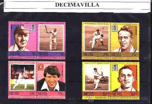 Sellos: NEVIS, CRICKET, 213/20, DEVA030 - Foto 1