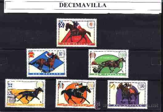 Sellos: NUEVA ZELANDA, HIPICA, 1419/24, DEVA035 - Foto 1