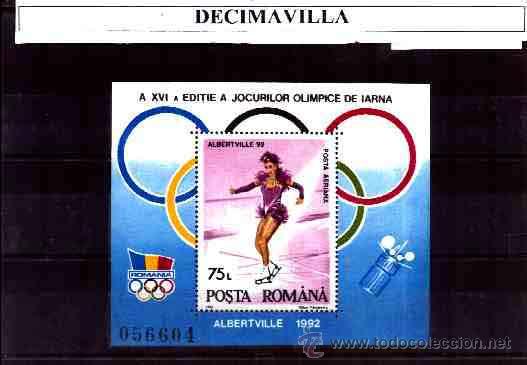 Sellos: RUMANIA, ALBERTVILLE 92, H.B. 215, DEIN018