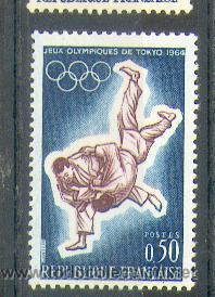 Sellos: Francia ** & Jogos Ol&iacute;mpicos de T&oacute;quio (1428)