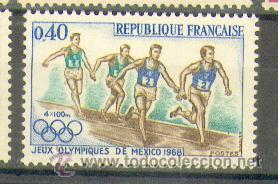 Sellos: Francia ** & Jogos Ol&iacute;mpicos do M&eacute;xico (1573)