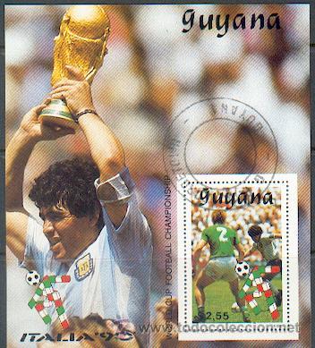 Timbres: Guiana  & Campeonato do Mundo de Futebol 1990