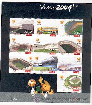 Timbres: Portugal ** & Est&aacute;dios do Euro 2004