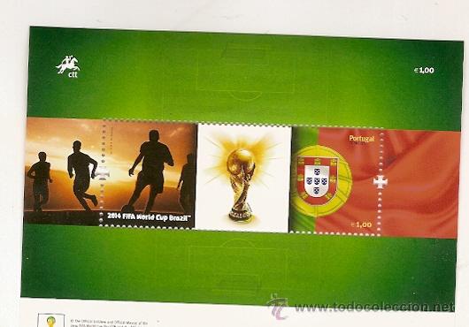 Timbres: Portugal ** & FIFA WORLD CUP BRAZIL 2014 (8768)