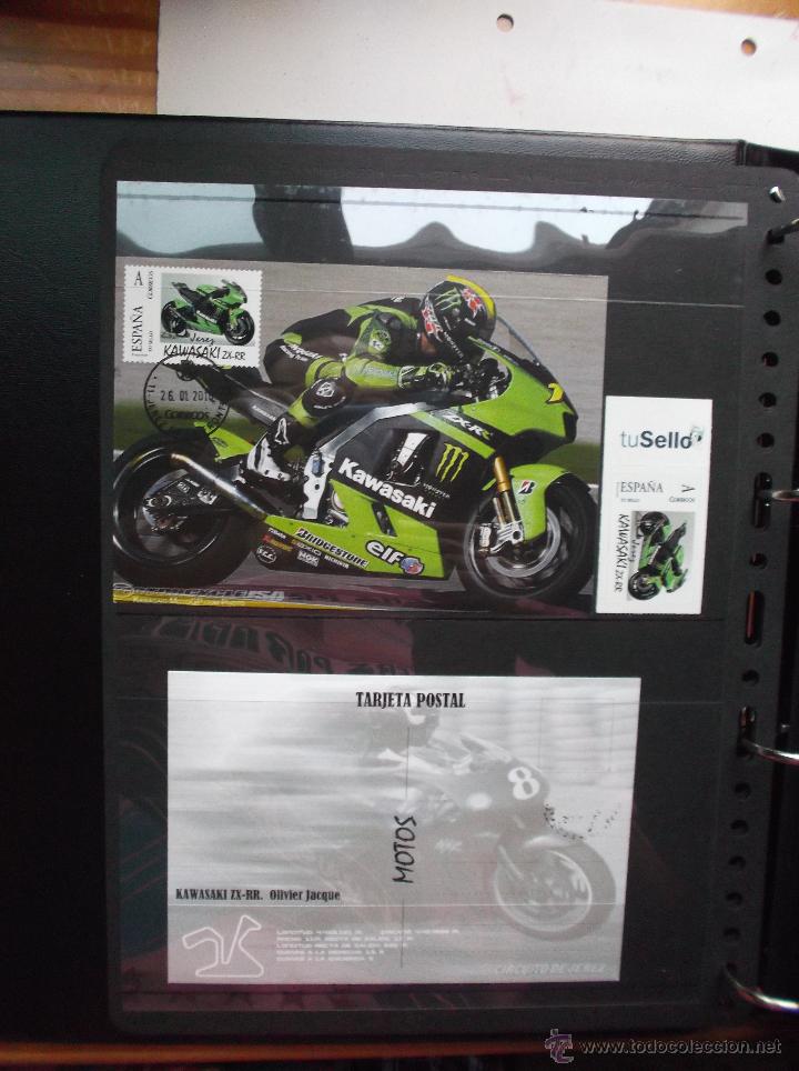 Briefmarken: TARJETA POSTAL CON SELLO PERSONALIZADO MATASELLADO Y SELLO ADJUNTO-OLIVIER JACQUE.