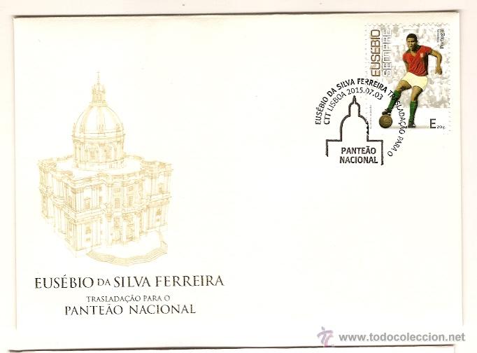 Selos: Portugal & FDC  Eus&eacute;bio Sempre, Traslada&ccedil;&atilde;o para o Pante&atilde;o Nacional 2015  (2)