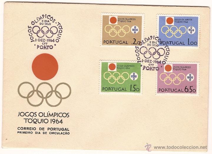 Briefmarken: Portugal & FDC Jogos Ol&iacute;mpicos de T&oacute;quio,  Porto 1964 (939)