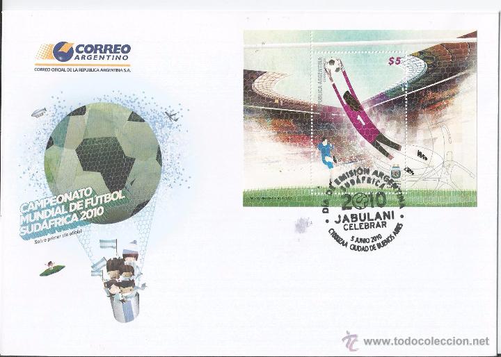 Briefmarken: Argentina 2010 - World Cup Football South Africa 2010 FDC - first day cover