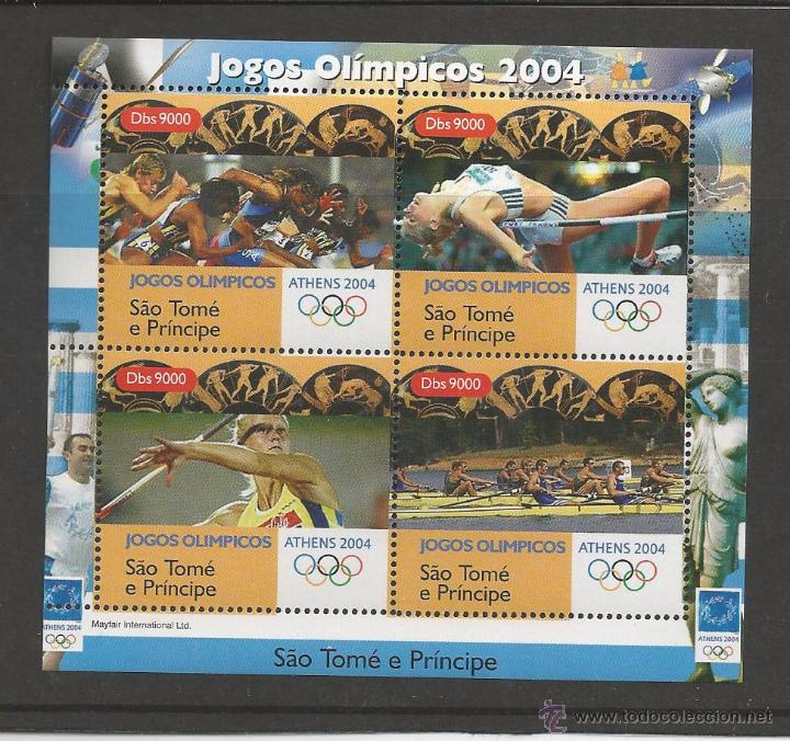 Timbres: SAINT THOMAS & PRINCE 2004 - Olympic games Athens 2004 souvenir sheet mnh