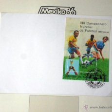 Sellos: BRASIL 1985 SOBRE PRIMER DIA DE CIRCULACION COPA MUNDIAL FUTBOL MEXICO 86- FIFA. Lote 55042590