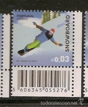 Briefmarken: Portugal ** & Deportes Extremos, Snowboard 2016 (Barras)
