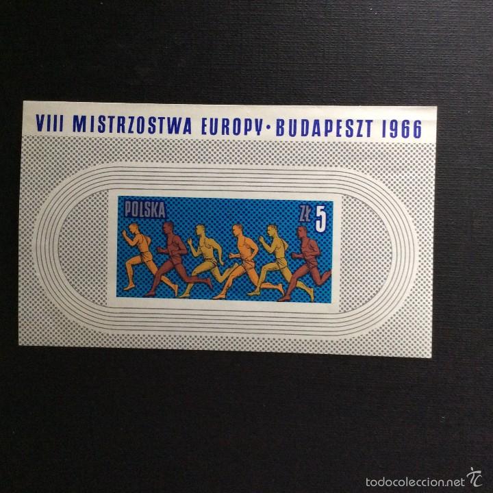 Timbres: POLONIA N&ordm; YVERT HB 45*** A&Ntilde;O 1966. 8&ordm; CAMPEONATOS DE EUROPA DE ATLETISMO, EN BUDAPEST