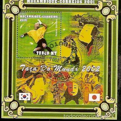 Briefmarken: Mozambique & la Copa Mundial de F&uacute;tbol, Fabien Barthez 2001 (1)