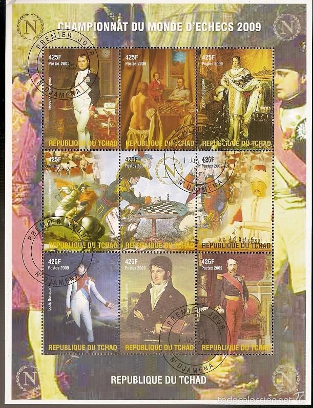 Briefmarken: Chad & Campeonato do Mundo de Xadrez 2009 (1)