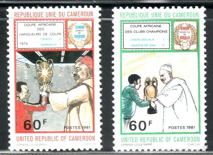 Briefmarken: SELLOS DEPORTES FUTBOL. CAMERUM 1981 669/70 2v.