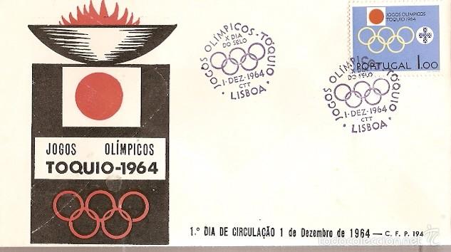 Selos: Portugal & FDC Juegos Ol&iacute;mpicos de Tokio, Lisboa, 1964 (940)