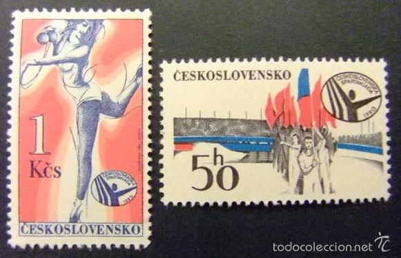 Selos: CHECOSLOVAQUIA 1980 - SPARTAKIADA - YVERT 2398-2399