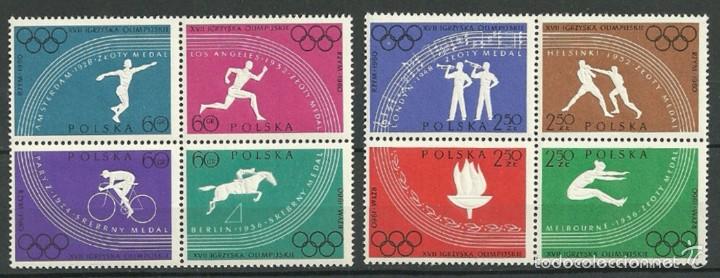 Selos: POLONIA 1960 - OLYMPICS ROMA 60 - YVERT N&ordm; 1031-1038**