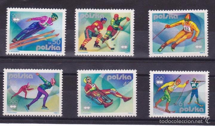 Selos: POLONIA 1976 - OLYMPICS INNSBRUCK 76 - YVERT N&ordm; 2256-2261