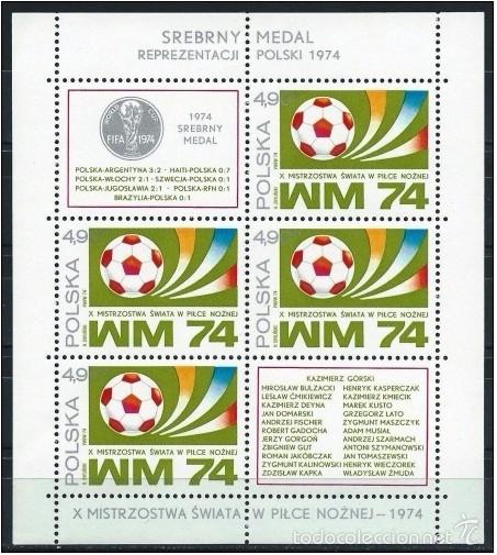 Selos: POLONIA 1974 -FUTBOL CAMPEONATO DEL MUNDO ALEMANIA 74 - YVERT BLOCK N&ordm; 66