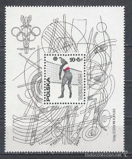 Selos: POLONIA 1976 - JJOO MONTREAL 76 - BALONMANO - YVERT BLOCK N&ordm; 71