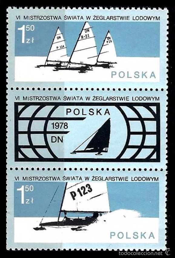 Selos: POLONIA 1978 - VELA SOBRE HIELO - YVERT N&ordm; 2368-2369