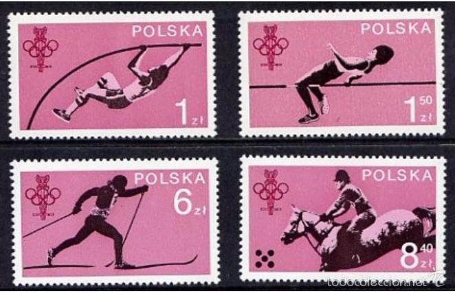 Selos: POLONIA 1974 - 60 ANIVERSARIO DEL COI DE POLONIA - YVERT N&ordm; 2436-2439