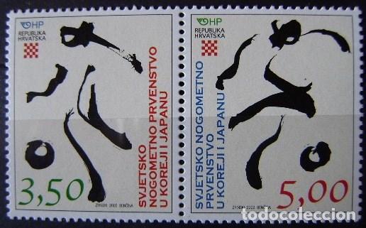 Timbres: CROACIA - YVERT 577/78 ** NUEVO SIN FIJASELLO - CAMP. MUNDO FUTBOL (S018)