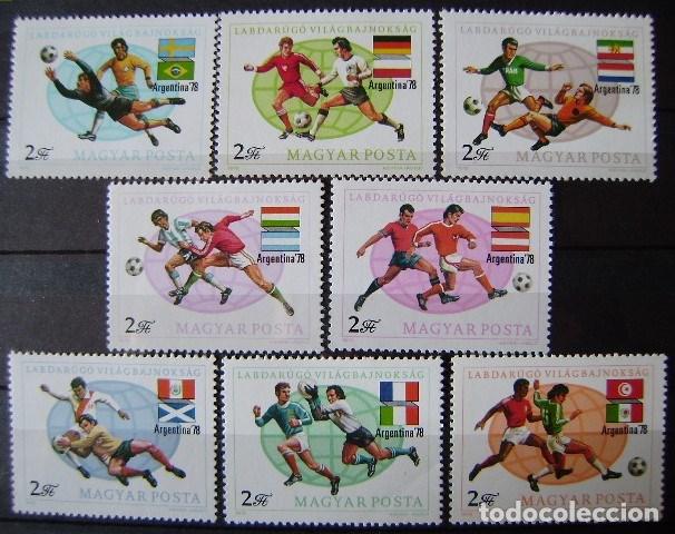 Timbres: HUNGRIA - YVERT 2601/08** NUEVO SIN FIJASELLO - FUTBOL ARGENTINA 78 (S022)