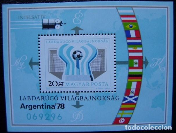 Timbres: HUNGRIA - YVERT H, BLOQUE 136** NUEVO SIN FIJASELLO - FUTBOL ARGENTINA 78 (S023)